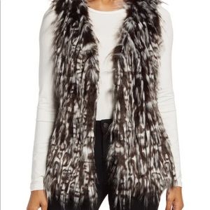 Via Spiga Leopard Faux Fur Vest